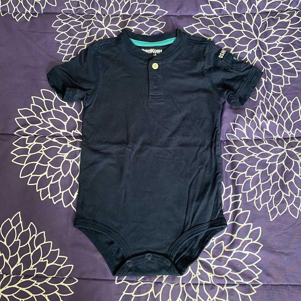 Navy blue diaper shirt